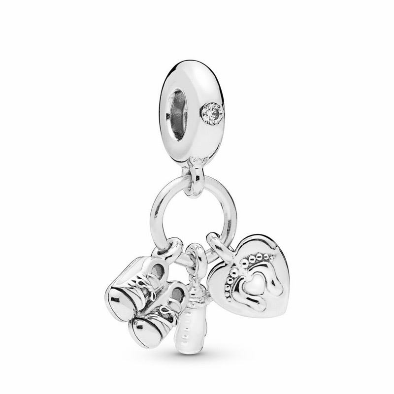 Pandora My Little Baby Dangle Charm Clearance NZ, Sterling Silver (890563-FWX)